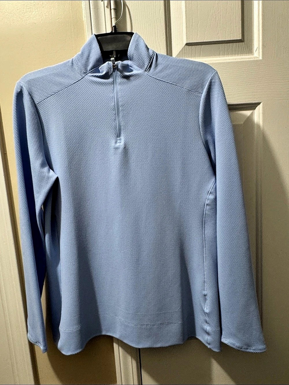 Women’s Nike Baby Blue Quarter-Zip Long Sleeve Top